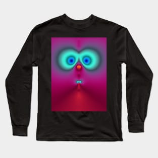 Cute fractal face two Long Sleeve T-Shirt